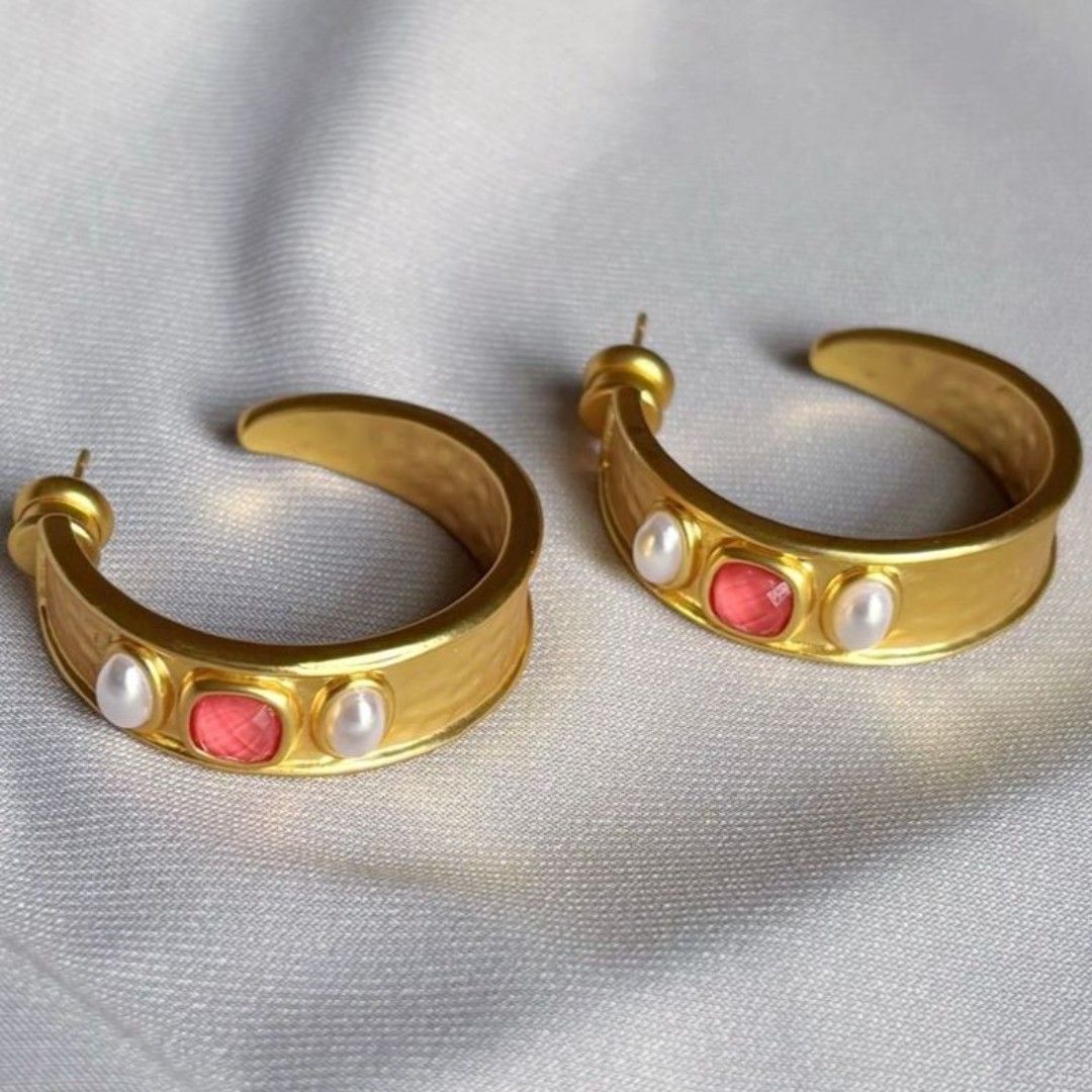 Brand New! Julie Vos Earrings Pink